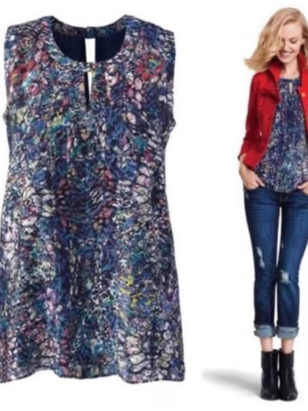 3093 Cabi Stained Glass Blouse